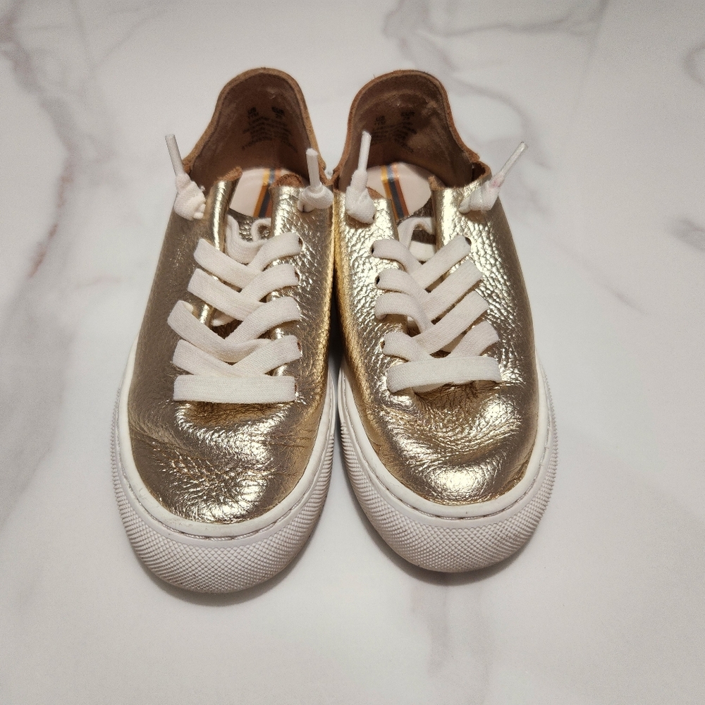 Sam Edelman Kids Poppy Gold Sneaker, kids size 11M, EUC - Picture 4 of 7